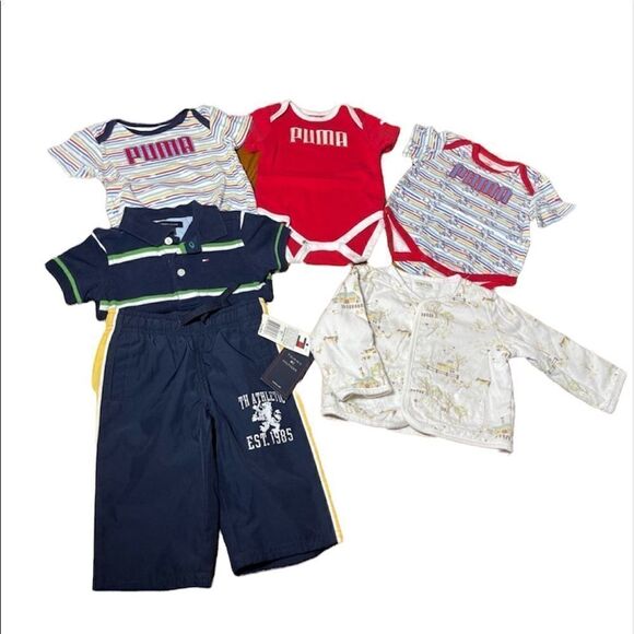 Multiples 𝅺baby boy clothes bundle of 6 pieces Sz 3-6 month - Picture 1 of 11